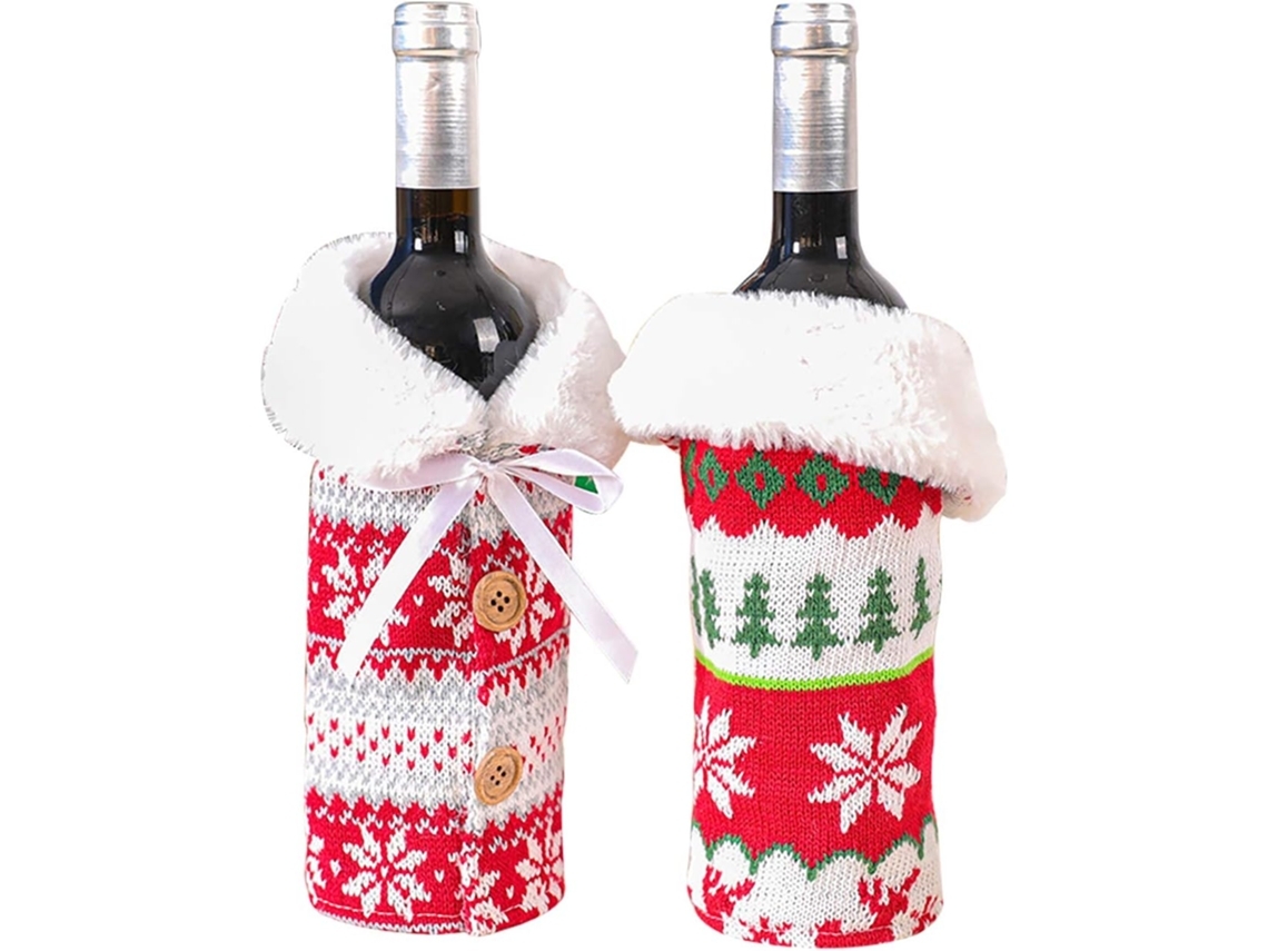Capa De Malha Para Garrafa De Vinho