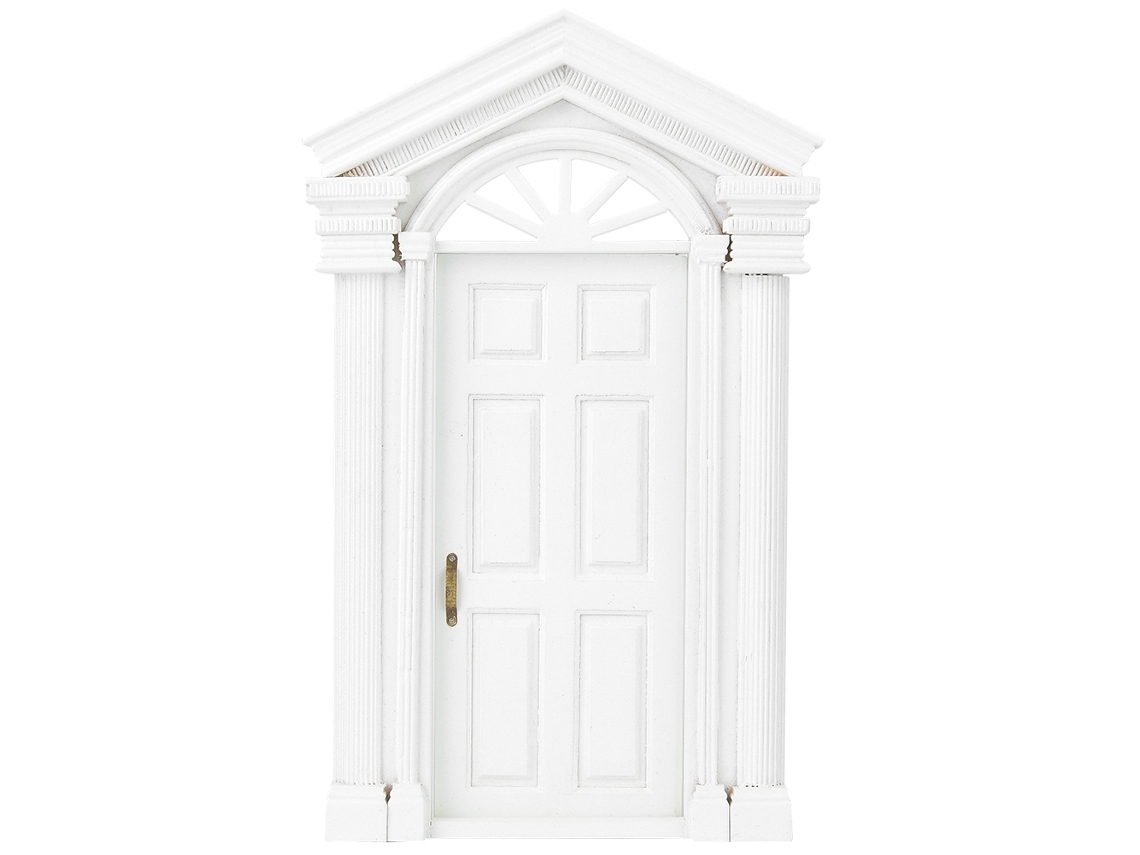 Mali porta de Madeira Diy para Casinha de Boneca 1:12 Acessório de Mini Móvel