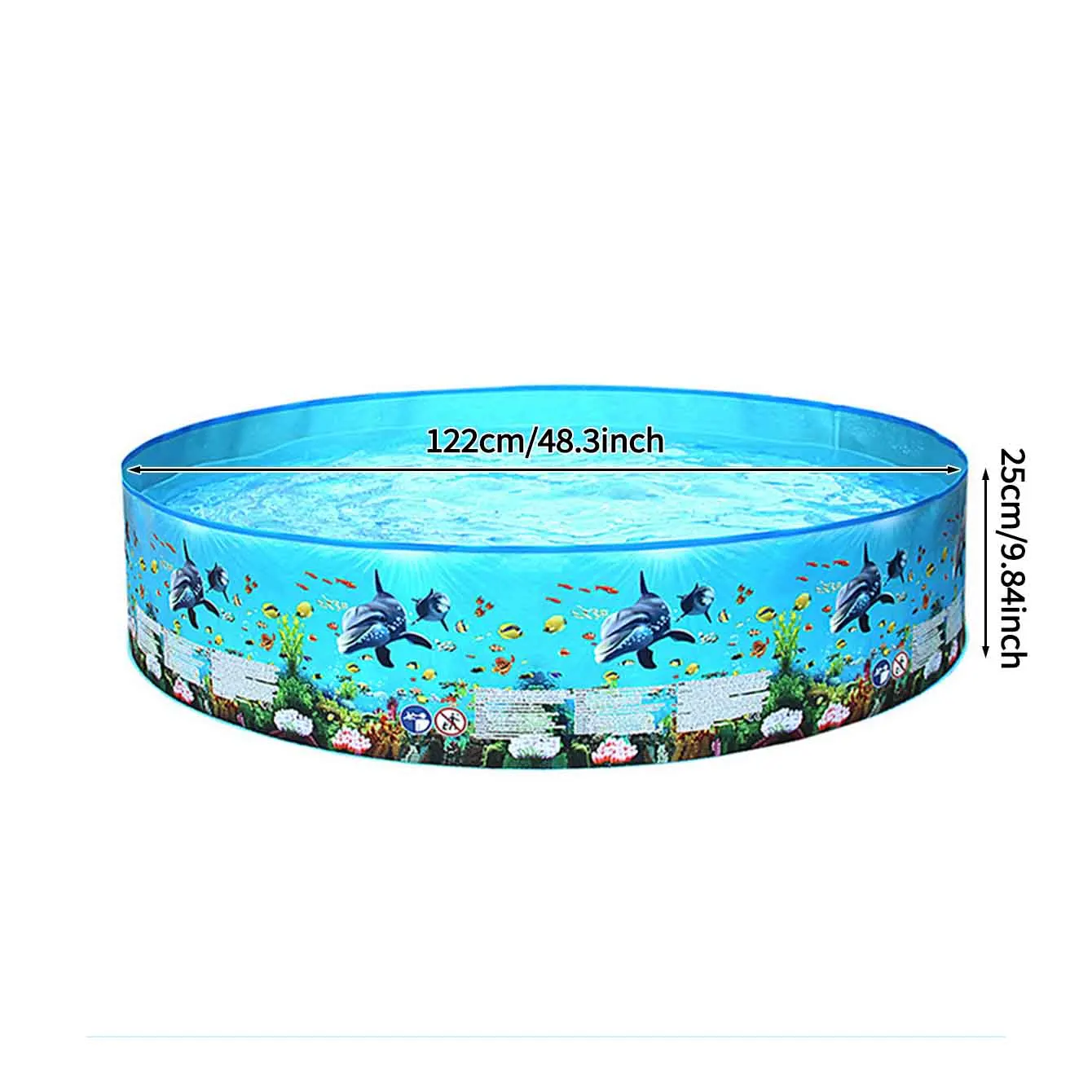 (122 Cm) 1 Piscina Dobrável De Estimação, Redonda, Em Pvc, Banheira