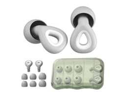 Protetor Auricular De Silicone Antirruído Yuysan, Impermeável Para Natação E Sono, Tamanhos Completos Es300, Cinza