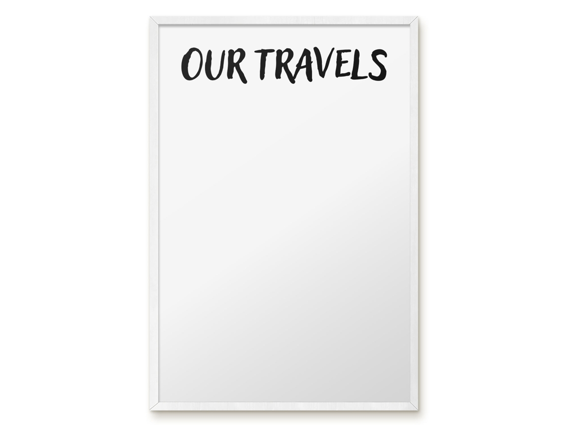 Magnetic Board Our Travels For The Living Room Espelharte (40x60 Cm)