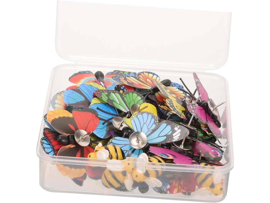 Exceart Conjunto De 120 Tachinhas Decorativas Em Formato Abelha E