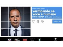 Bilhete VERIFICANDO SE VOCÊ É HUMANO RICARDO ARAUJO PEREIRA|AÇORES