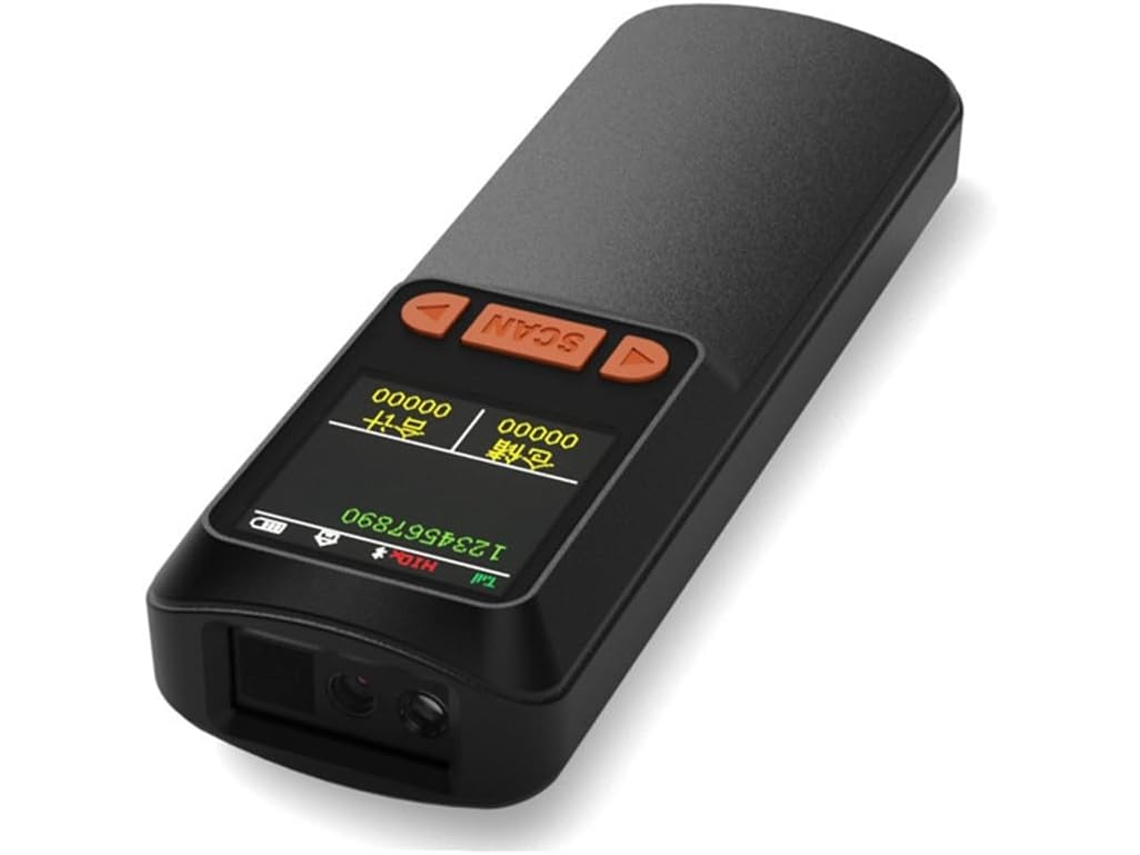Leitor De Código De Barras Bluetooth Confiável Com Tela Lcd.