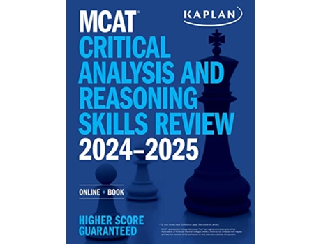 Livro MCAT Critical Analysis and Reasoning Skills Review 20242025 de Kaplan Test Prep (Inglês)