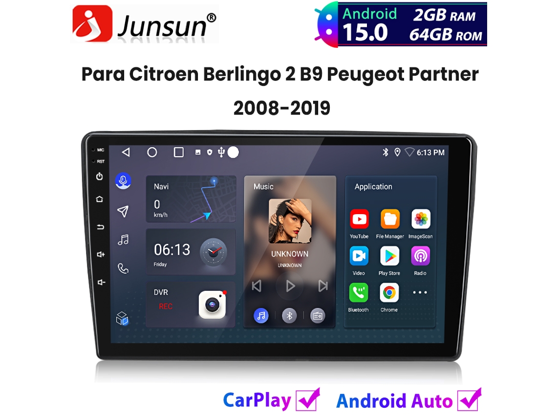 Adaptador Bluetooth ZRUXE Carplay/Android Auto sem fios, USB, plug and play | ZRUXE