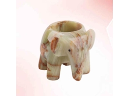 Castiçal em Formato de Elefante, Feito Material Resistente. Suporte Grande para Velas Pequenas e CHABERLU
