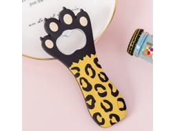 Nova Line abridor de Garrafas Pata de Gato Fofo Multifuncional com Ímã Silicone Cores Vibrantes