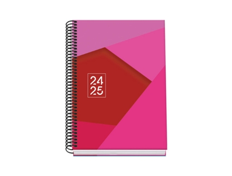Agenda DOHE Tangram Basic Cor de Rosa A5 2024-2025