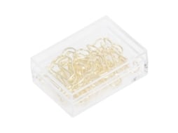 100 Clip De Papel De Metal Dorado Antirrojo Resistente Cute Mini Pequeño Para Archivos Perro