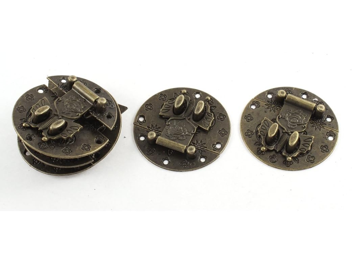 Conjunto de 5 fechos decorativos bronze para malas CHABERLU