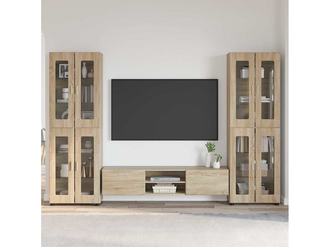 Vidaxl Conjunto De Móvel De Tv Florin 3 Unid. Carvalho Sonoma