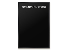 Magnetic Board Around The World For The Living Room Espelharte (40x60 Cm)