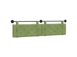 Conjunto 1 Cabeceira Suspensa Vidaxl Verde Veludo (210 X 55 X 5 Cm)