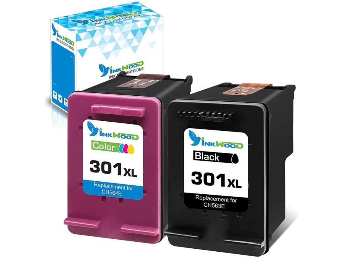 Cartuchos De Tinta Recondicionados Inkwood 301 301xl Compatíveis Com Hp Envy 5534 4500 4503 4508 4507 4504 5532