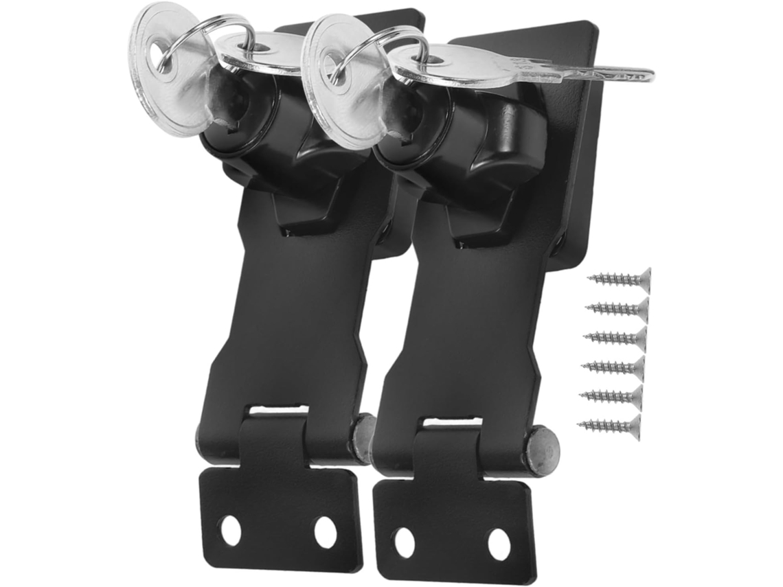 Conjunto De 2 Travas Porta Com Parafusos 7,6 Cm (3 Polegadas) Na Cor