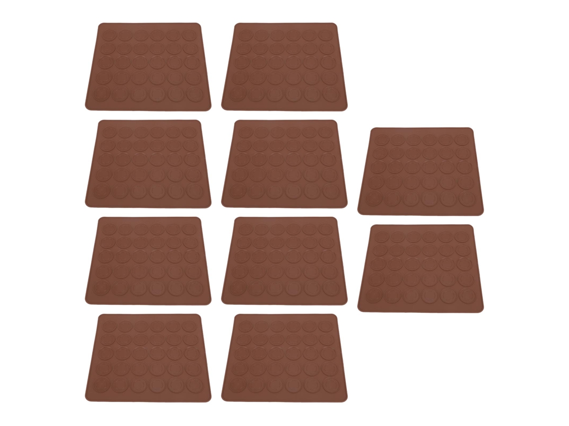 Manta de Silicone para Macaron 30 Buracos 10 Folhas