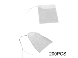 100/200/300 Saquinhos De Chá Vazios Para Ervas A Granel, Descartáveis, Com Cordão, Portáteis, 5,5 X 7 Cm, Pacote Com 200 Unidades Aquaforge
