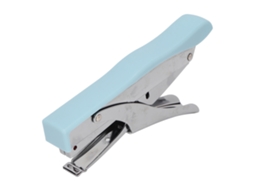 Grapadora Manual Ergonômica Superfícies Escamosas Portátil Para Lar Escola Escritório Azul