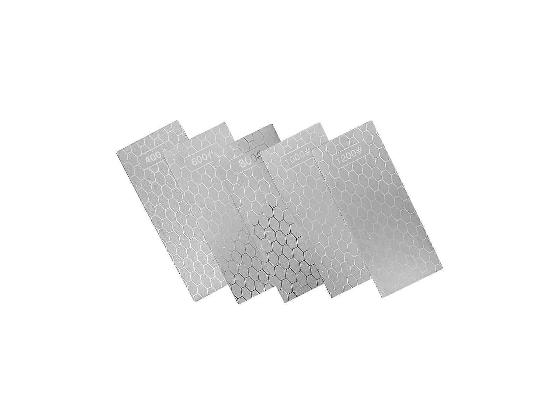 Conjunto 5 Pedras Afeitar Diamante Com Placa Liminar Diamante