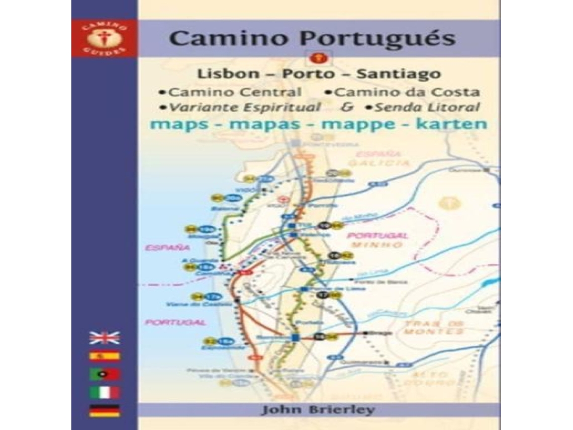 Livro Camino Portugues Maps de John Brierley (Inglês)
