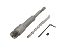 Mandril de perfuração elétrica de 155 mm, adaptador de mandril redondo prateado para serra copo de concreto.