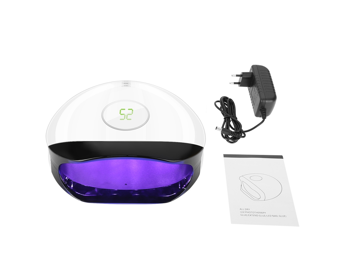 Lâmpada Uv Led Para Unhas 56w Secador De Esmalte Gel Com Projeção E Temporizador Automático