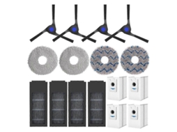 Escova Lateral Principal, Filtros Hepa, Panos De Limpeza, Sacos De Pó E Peças De Reposição Para Aspirador De Pó Ecovacs Deebot X2 X2 Pro X2 Omni.