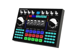 Placa de som K1 Live, placa de som Bluetooth portátil Brilvibera