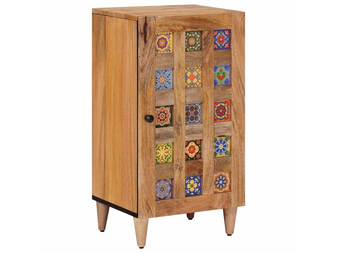 Vidaxl Buffet Natural 40 X 33 X 75 Cm Madeira De Manga Maciça