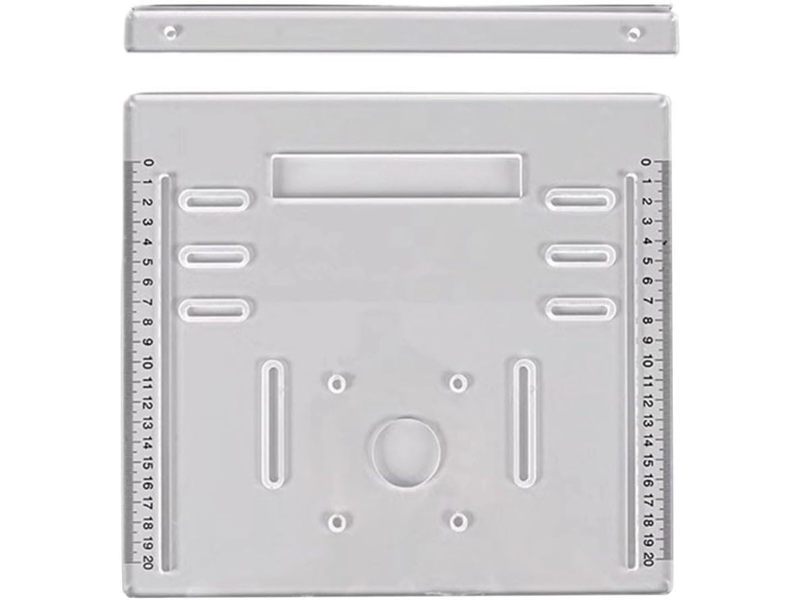 Conjunto Completo De Gabarito De Corte Para Carpintaria E Placa De Base Para Serras Elétricas E Manuais