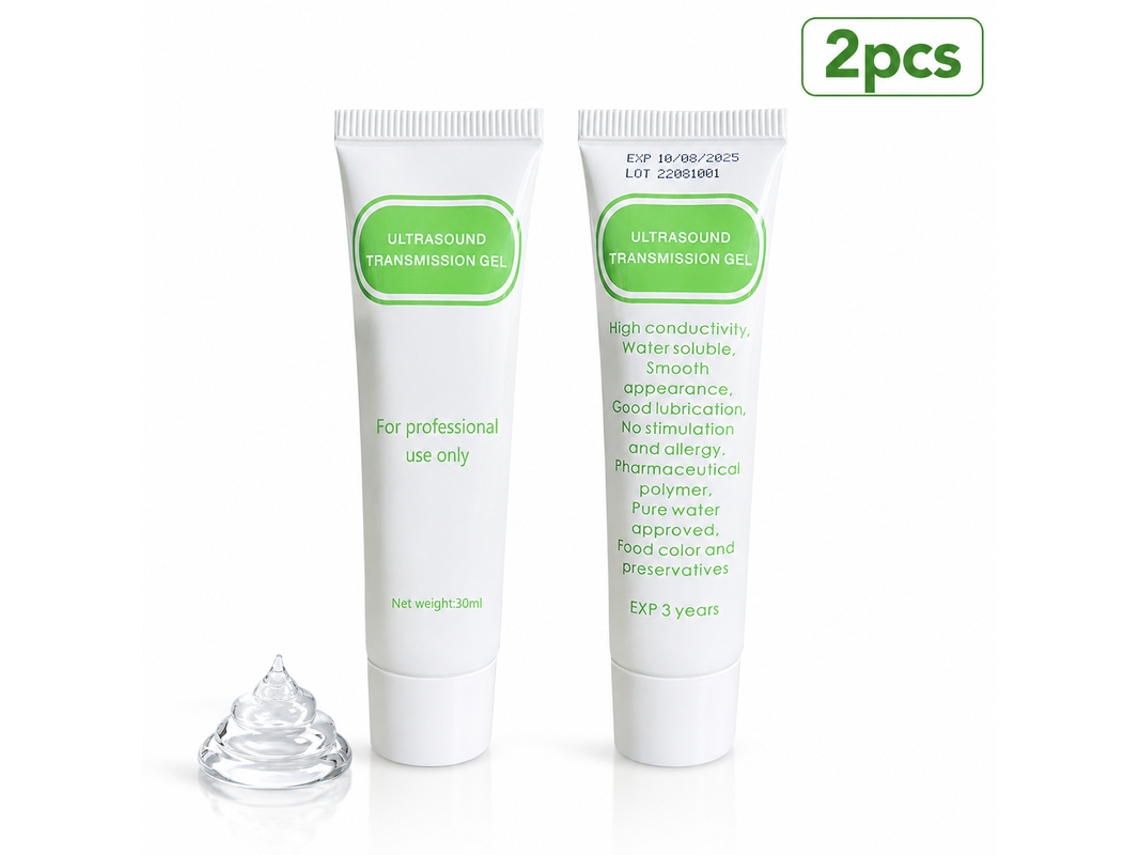 Gel Condutor 2x30ml para Monitor Fetal Doppler, Transmissão Otimizada, Sem Irritação, Seguro YANYXR