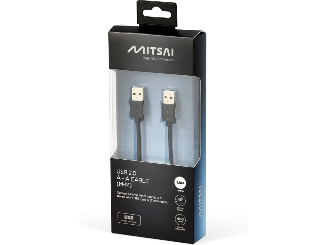 Cabo MITSAI (Outlet Caixa Aberta - USB 2.0 - 1.8 - Preto)