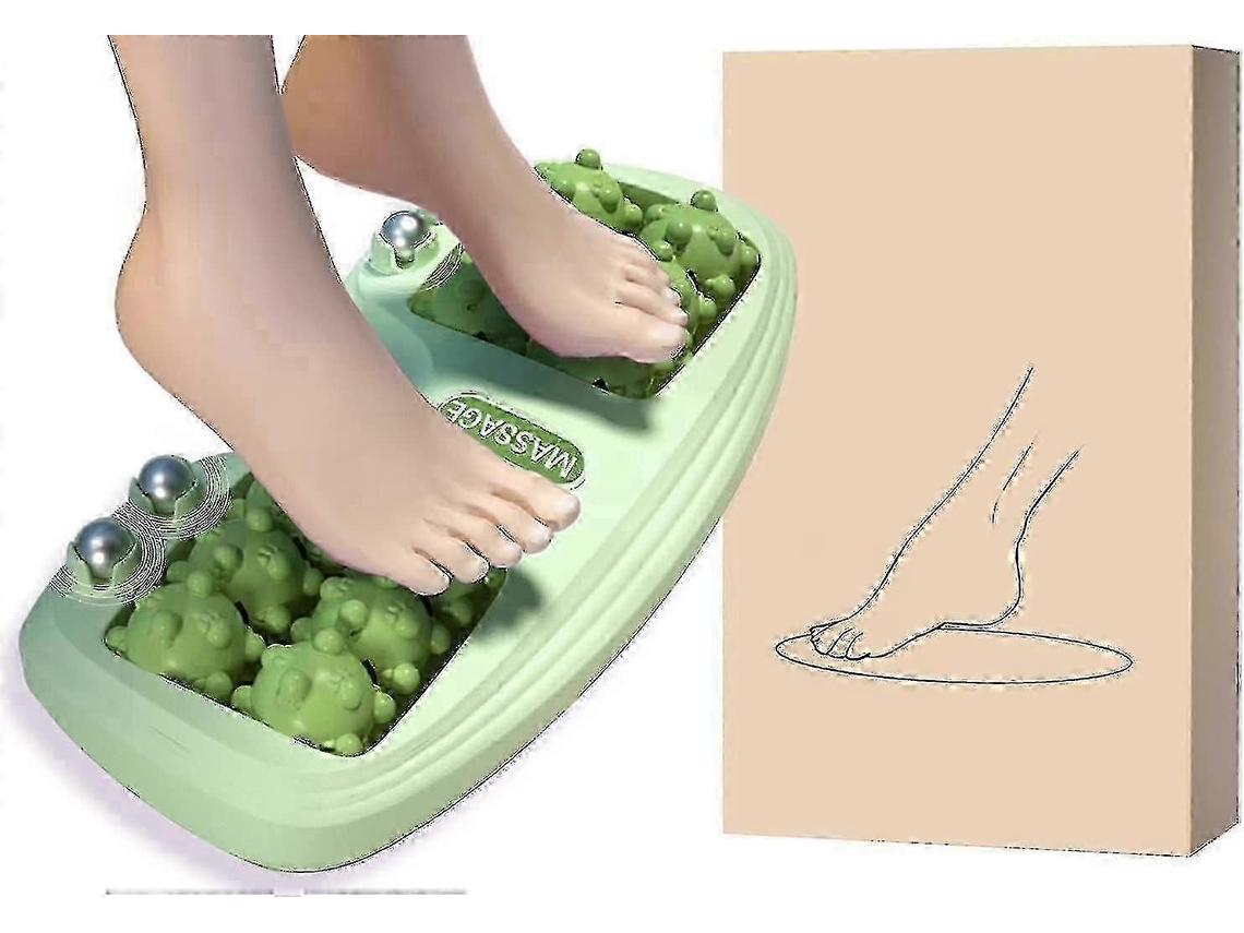 Massageador De Pés Shiatsu Com Rolo E Ferramenta Reflexologia Podal Para Ruptura Da Dor Nos Fascite Plantar.