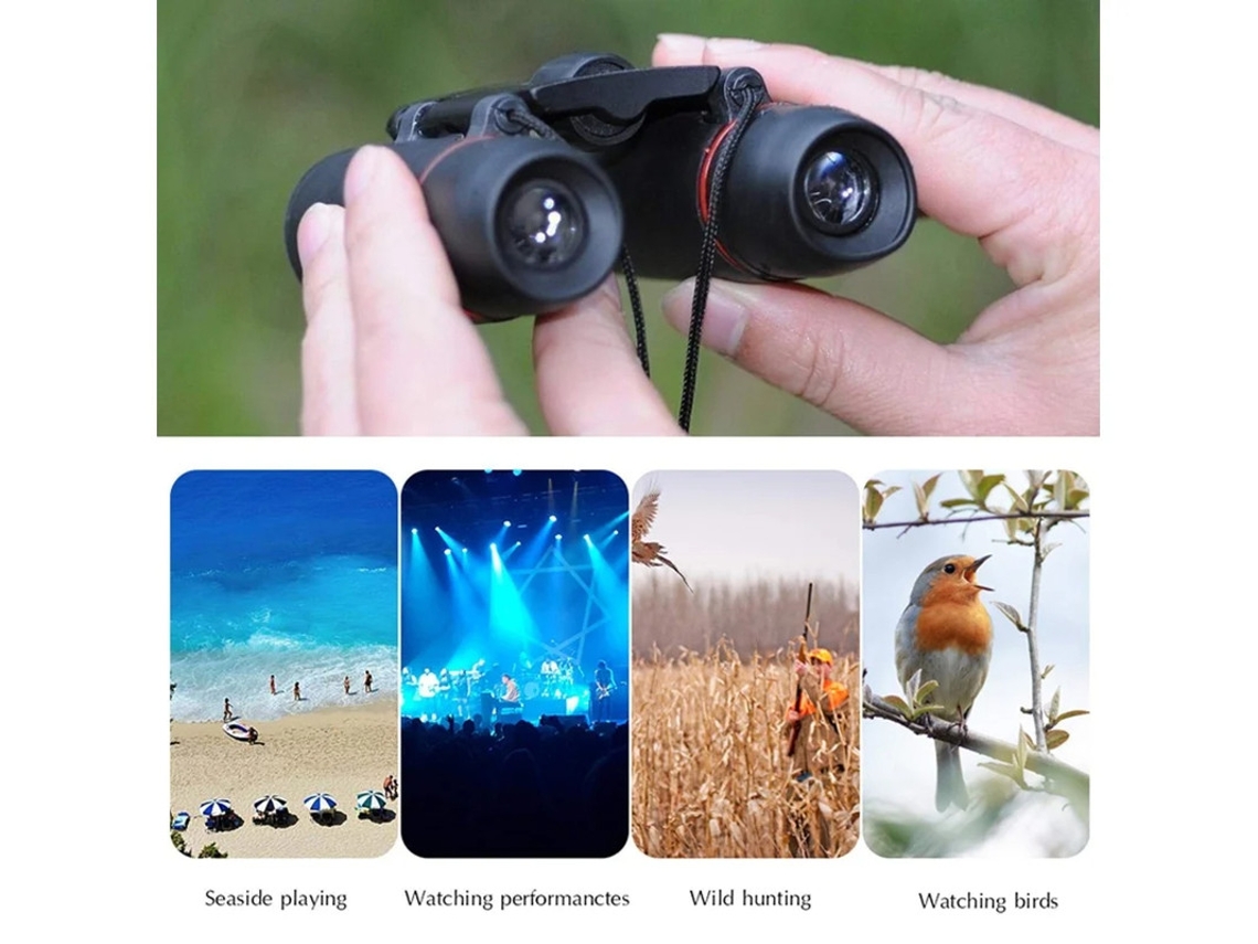 Binóculos Profissionais Telescópio 30x60 Mini Binóculos Dobráveis ​​compactos Hd Portátil Para Observação De Pássaros Ao Ar Livre Bestvite