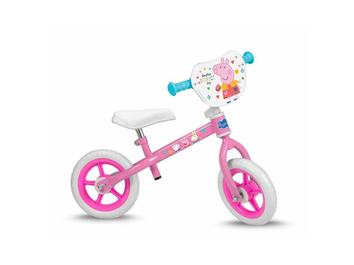 Bicicleta De Equilíbrio De 2 Rodas Toimsa Peppa Pig 10 Polegadas Girl Pink