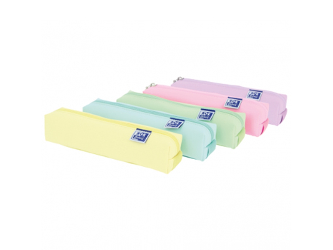 Estojo Quadrado Pequeno Oxford Live&Go Cores Pastel