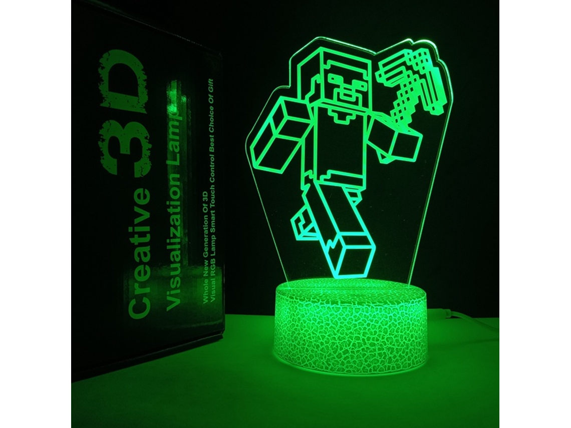 Luminria Noturna Criativa Para Decorao De Sala De Jogos, Modelo Crack, Minecraft 2 Minecraft 2hk Minecraft 2 Aquaforge