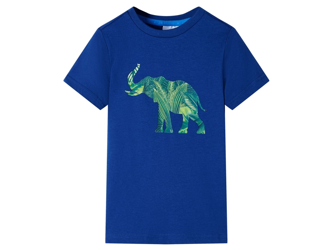 T-shirt Para Criança Azul-escuro 140