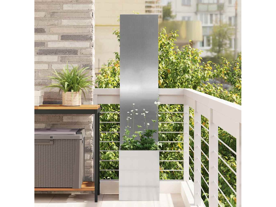 Vidaxl Tela De Privacidade Para Jardim Prateado 32 X 32 X 150 Cm
