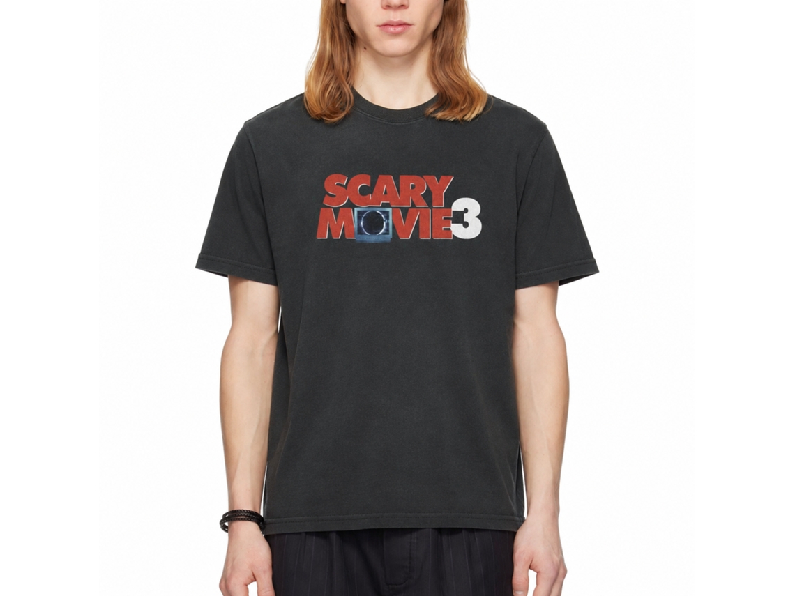 Rockinstone Scary Movie 3 Logo Black T-shirt Size:xxl