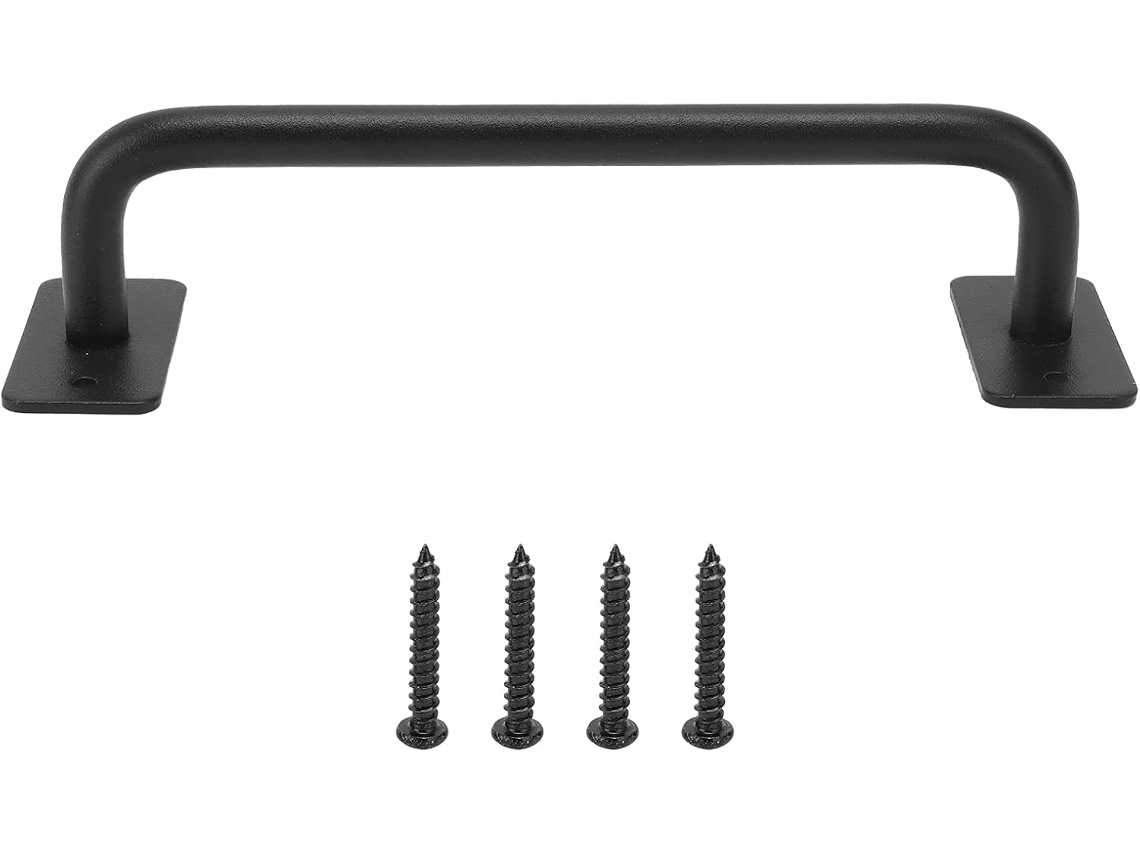 Puxador De Aço Carbono Para Porta Celeiro, Portão, Galpão, Garagem, Armário, Porta De Correr Com Design Em Sarja E