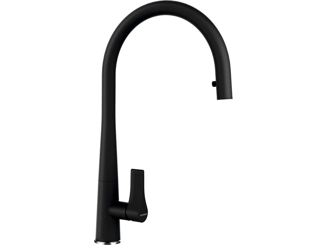 Misturadora SCHOCK com Bica Extensível (Preto - 41x22x4 cm)