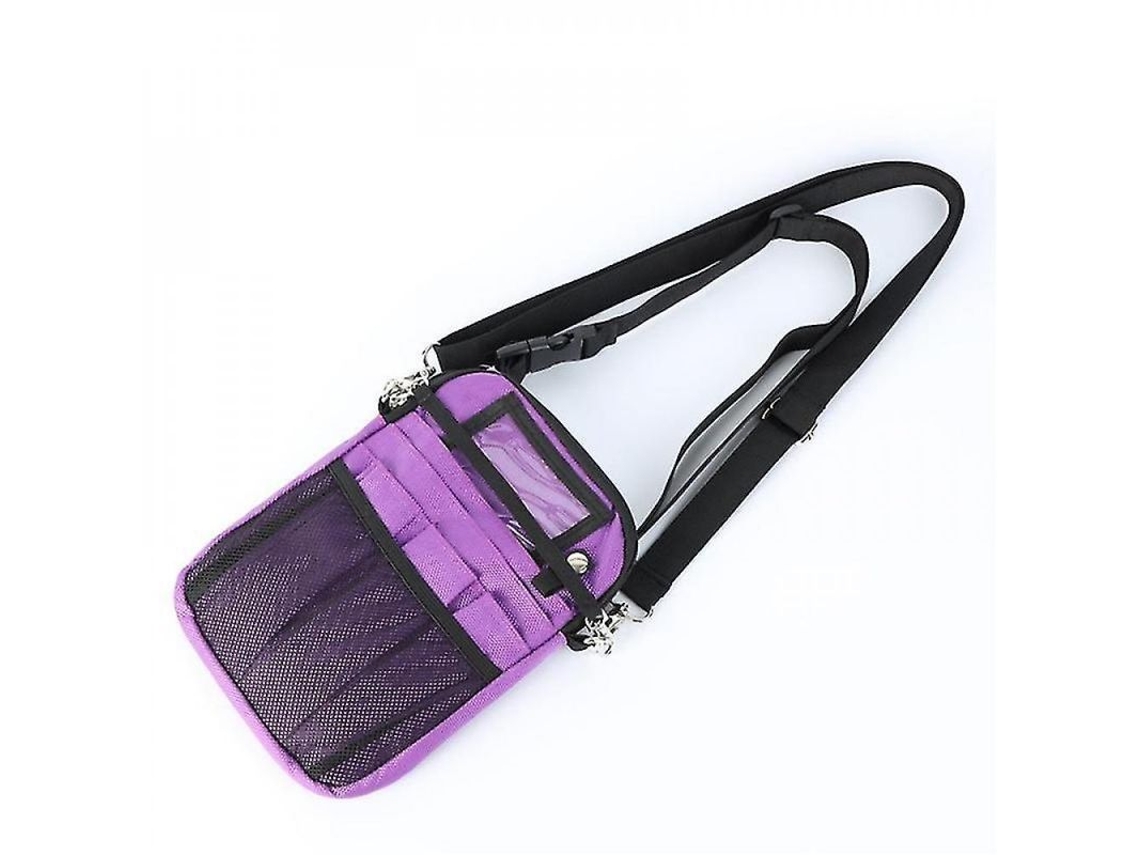 2026-bolsa Para Enfermeiros Mochila Cinto Com Bolsos Organizados Material Nylon Resistente À Água Morado