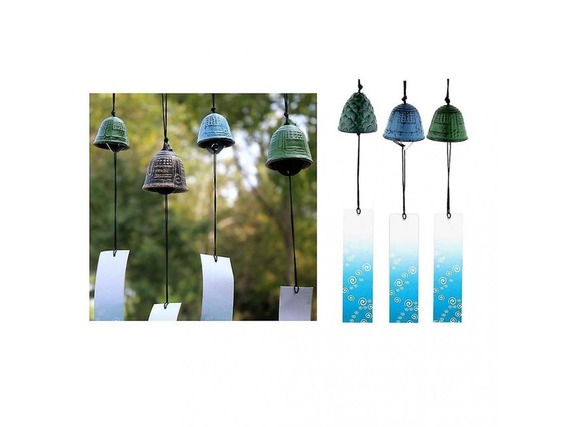 2026 conjunto 3 Campanas de Viento Furin Japonesas Hierro Fundido Nambu Iwachu Zms
