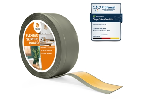 Rodapé Em Pvc 70x20mm, 25m, Flexível Autoadesivo, Rodapé Macio, Rodapé, Verde Azeitona Quest
