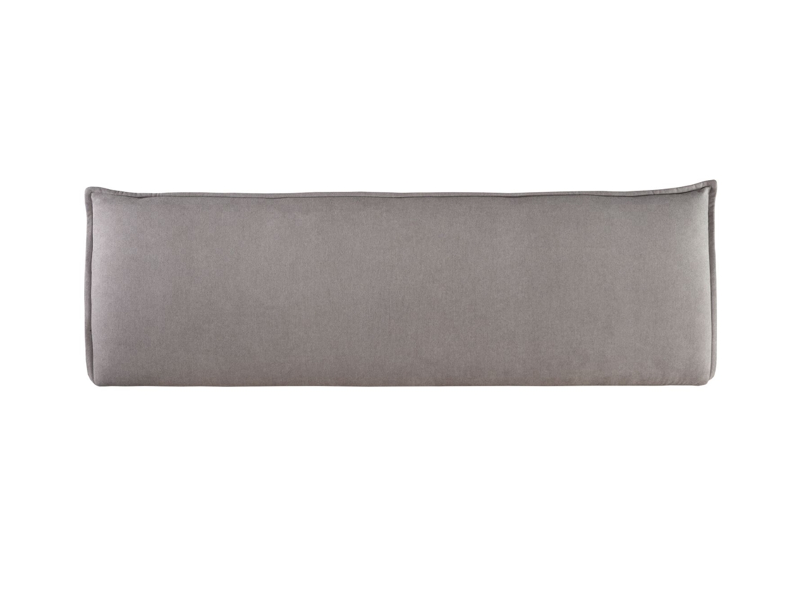 Cabeceira estofada AGORA para Cama 150 AquaClean Microfibra cinza ( 160 x 50 x 7 cm)