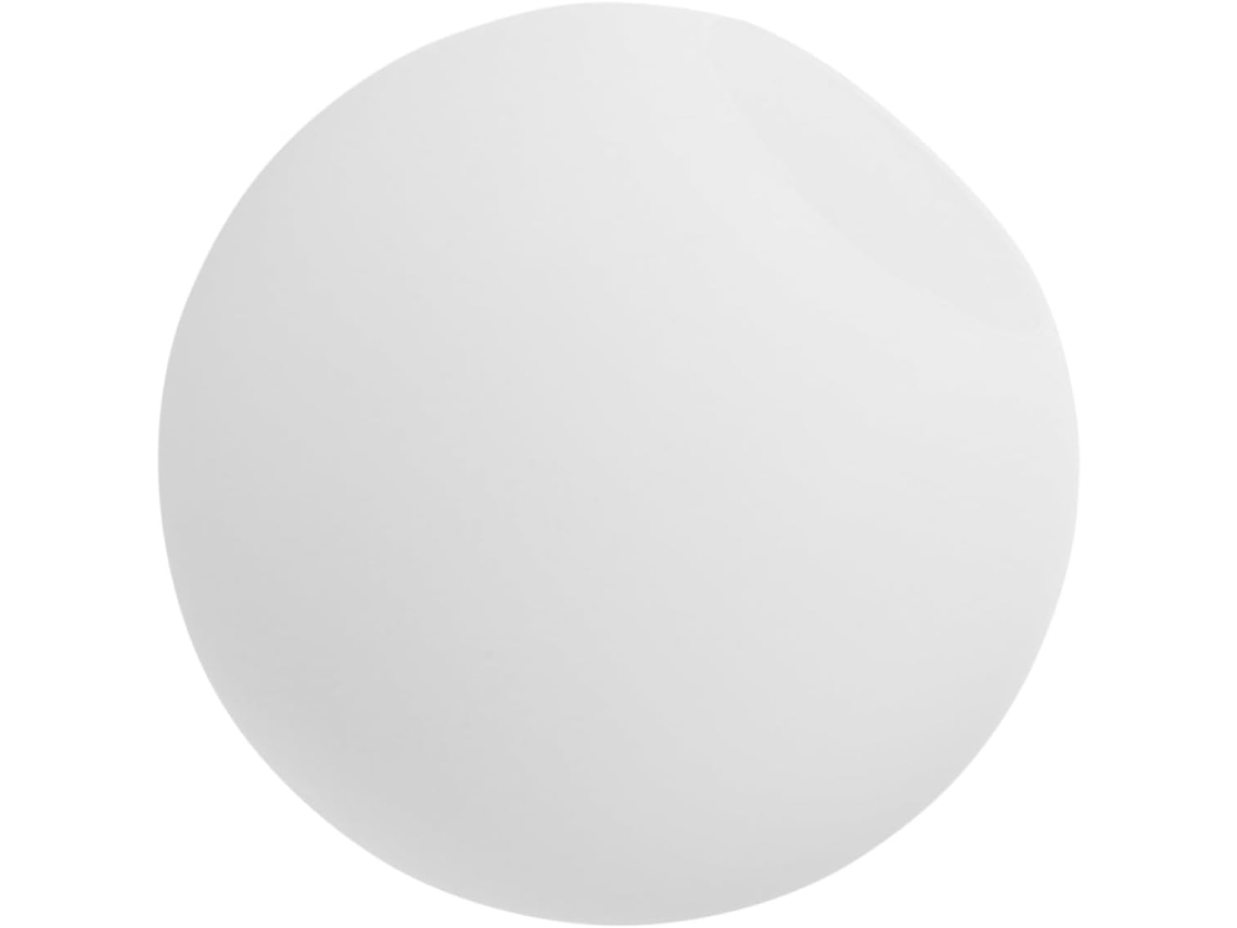 Abajur Esférico Em Polietileno Branco, 15 Cm De Diâmetro, Furo De 6 Cm, Redondo