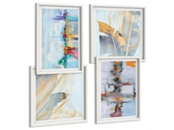 Composição De Quadros Ilustrações Estilosas De Arquitetura Espelharte (4 Peças)
