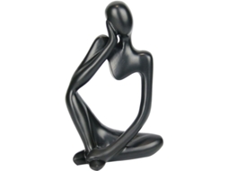 Estátua De Resina Estilo Pensador Escultura Abstracta Decorativa Figura Coleccionable